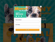 Tablet Screenshot of mannythefrenchie.com